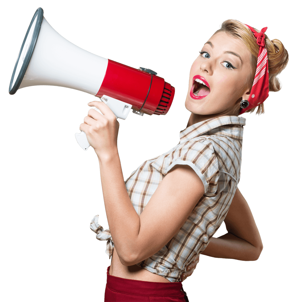 Girl with Megaphone